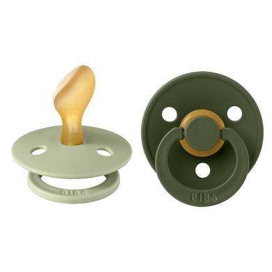 BIBS® Fopspeen Infinity - Sage & Hunter Green - 6-18 maanden - 2 stuks