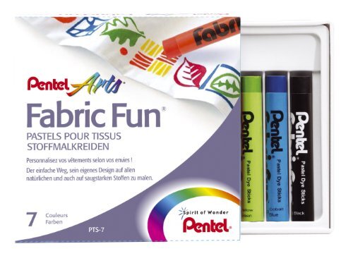 Pentel Pentel Fabric Fun Pastel kleurpotloden (7 stuks)