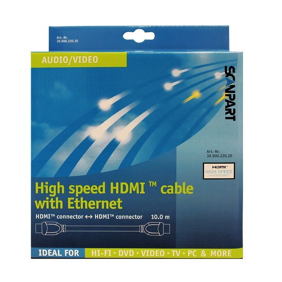 Scanpart aansluitkabel HDMI High Speed ethernet 10m