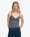 Superdry Coton Rayé Côtelé Athletic Essentials Col V Débardeur, Bleu Marine, Taille: 44