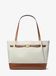 Michael Kors Marcella Schoudertas Dames Polyester en PVC Bruin/Cognac