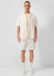 QS s.Oliver QS Bermuda lichtbeige gestreept katoen Regular Fit XL
