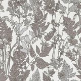 ARCHITECTS PAPER BLOEMEN EN BLADEREN BEHANG | Botanisch - grijs wit - "Architects Paper" A.S. Création Floral Impression
