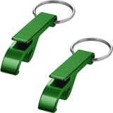 Merkloos / Sans marque Pf Concept International Bv 4x Flesopener sleutelhanger - groen - opener