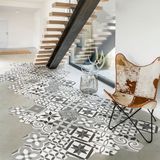 Ambiance Sticker MICALINA Antislip vloerstickers met beschermlaag - Zeshoekige vloertegels - 40x90cm - 10 zeshoekige stickers 20x18cm