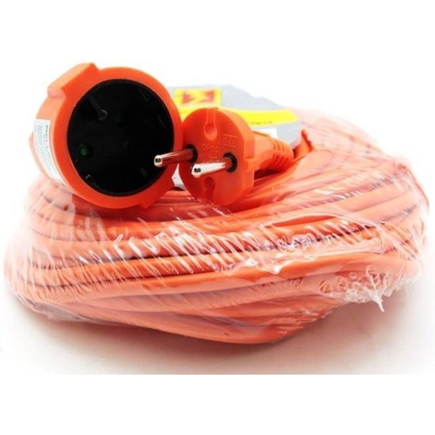 Shoppartners Verlengsnoer oranje 10 Meter - 2 x 1.0 mm²