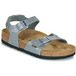 BIRKENSTOCK Platte sandalen Rio AS Kids BF Sparkling Silver