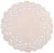 Semy Top mokkendekens met kant, rond, 9 cm, wit, per stuk verpakt (20 x 100 stuks)