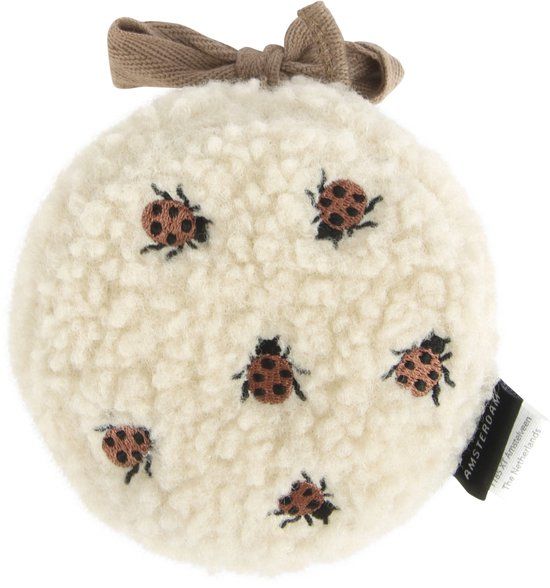 Flow Amsterdam Comforter on the go Ted (lieveheersbeestje) - White noise & Hartslag