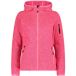 CMP Dames Fleece met Capuchon - Polyester - Maat S - Glanzend Antraciet