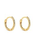 SINGULARU - Twist Hoop Earrings - Sterling zilveren oorbel afgewerkt in 18K goud of rhodium plating - Lichtgewicht hoepel oorbellen met Congo sluiting - Damessieraden - Verschillende afwerkingen