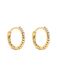 SINGULARU - Twist Hoop Earrings - Sterling zilveren oorbel afgewerkt in 18K goud of rhodium plating - Lichtgewicht hoepel oorbellen met Congo sluiting - Damessieraden - Verschillende afwerkingen
