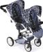 Bayer Chic 2000 Tweeling poppenwagen Linus Duo - Stars Navy