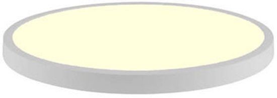 BES LED LED Paneel - Ø30cm Warm Wit 3000K - 28W Opbouw Rond - Wit Aluminium