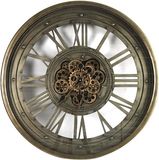 Countryfield Klok Marinus metaal L80B11H80CM grijs
