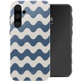 Selencia Vivid Backcover voor de Samsung Galaxy A55 - Wave Vibes Classic Blue