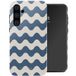 Selencia Vivid Backcover voor de Samsung Galaxy A55 - Wave Vibes Classic Blue