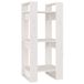 VidaXL Boekenkast/kamerscherm 41x35x91 cm massief grenenhout wit