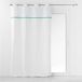 Douceur d'Intérieur Ooggordijn, Alizee Mint, 140 x 240 cm, polyester-katoenmix, met franjes