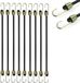 BeiJingLiangPinJiaZuoKeJiWenHuaFaZhanYouXianGongSi Sangles en caoutchouc durables, 10 pièces, 25 cm