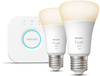 Philips Hue White Starterkit - Smart LED Lampen (E27) - 2 Stuks