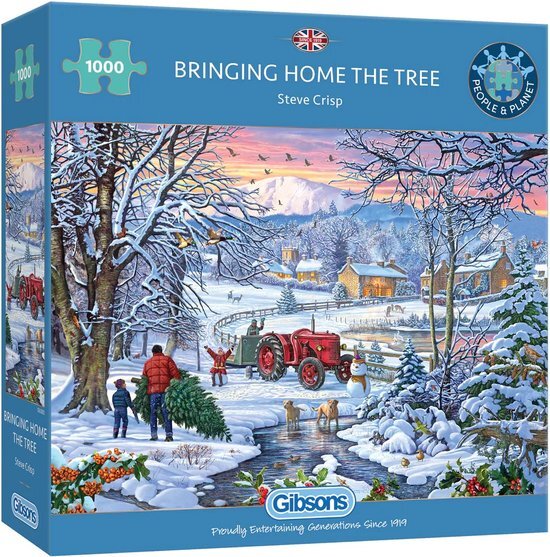 Gibsons Bringing Home the Tree Puzzel (1000 stukjes)