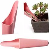 Sans marque Mini Pelle de jardin - Petite pelle - Plantation et rempotage - Plastique léger - 23 cm - Rose
