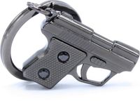 Merkloos / Sans marque MTM Gifts Sleutelhanger gangsta gun design metaal fashion mode Titanium