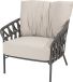 4 Seasons Outdoor Albareto lounge tuinstoel antraciet rope