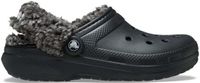 Crocs Classic Fleece Lined Clog Instappers Zwart