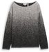 Tom Tailor - Pull en maille ample à dégradé de couleurs - Taille S - black grey degrade design