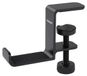 Support de casque en aluminium - Sous bureau - Max 2 kg - Argent