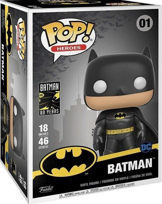 Funko Pop Heroes: DC Jumbo Batman #01 - Action Figure