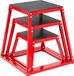 Happyment Jump Box – Set de 3 plyoboxes – 30/45/60 cm – Entraînement de force – Rouge