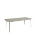 1898 Marsala Taupe Table de salle à manger, 208x100 cm