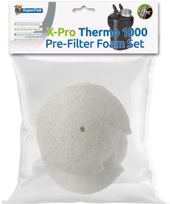 SuperFish X-Pro Thermo 1000 Pre Filter Schuim Set 3 Stuks