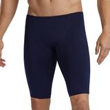 TYR Durafast Elite Solid Jammer badpak voor heren, marineblauw/logo, 38