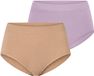Schiesser Slip Retro - Classic Seamless Vrouwen Orchid/Maple Effen 2 stuks