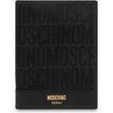 Moschino Portefeuille Logo All Over Noir