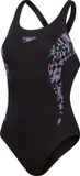 Speedo Placement Muscleback Marine/Paars Sportbadpak - Maat 38