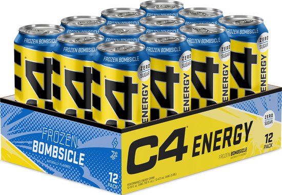Cellucor C4 Original Carbonated - Pre Workout - Ready-to-Drink - 12 stuks (6000 ml) - Frozen Bombsicle