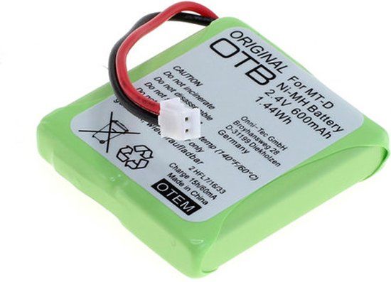 OTB Accu Batterij voor AVM FRITZ!Fon MT-D / KPN Arizona 935 - 600mAh
