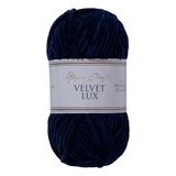 Utopia Crafts Velvet Lux Chenille Super Soft Chunky Garen voor Breien en Haken, 100g - 110m (Middernacht Blauw)