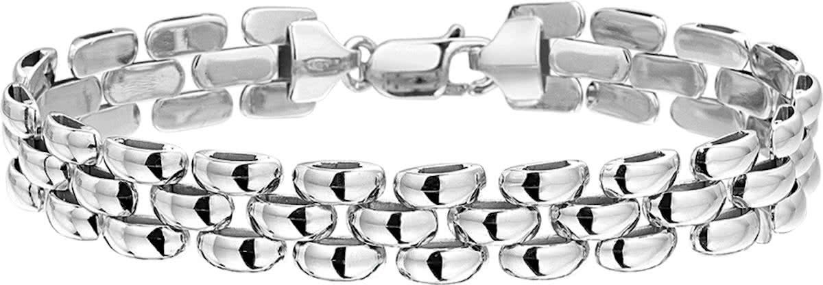 The Jewelry Collection Armband Rolex 10 mm 19 cm - Zilver Gerhodineerd