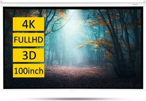 Overmax Semi-Automatic Projectiescherm 100 inch - 16:9 - Wit