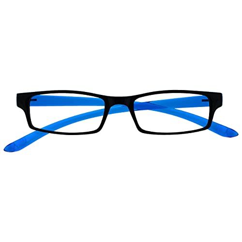 UV Reader Zwart Helderblauw Nek Leesbril UVR020 +2.00