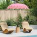 Maison Exclusive Parasol Balinais, rose, 185 x 185 x 260 cm