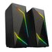 BERSERKER Gaming Speakers, RGB 2.0, 6 W RMS, LED-verlichting, USB-poort en 3,5 mm jackstekker, zwart