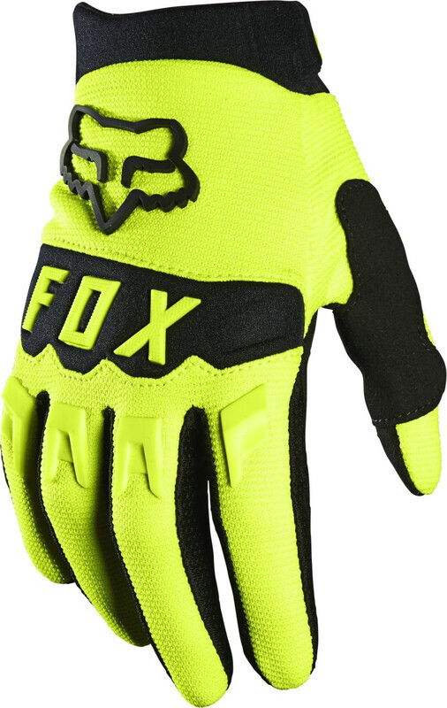Fox Dirtpaw Handschoenen Jongeren, fluorescent yellow