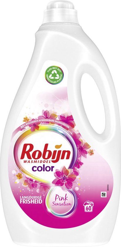 Robijn Color Pink Sensation Vloeibaar - 60 wasbeurten - Wasmiddel